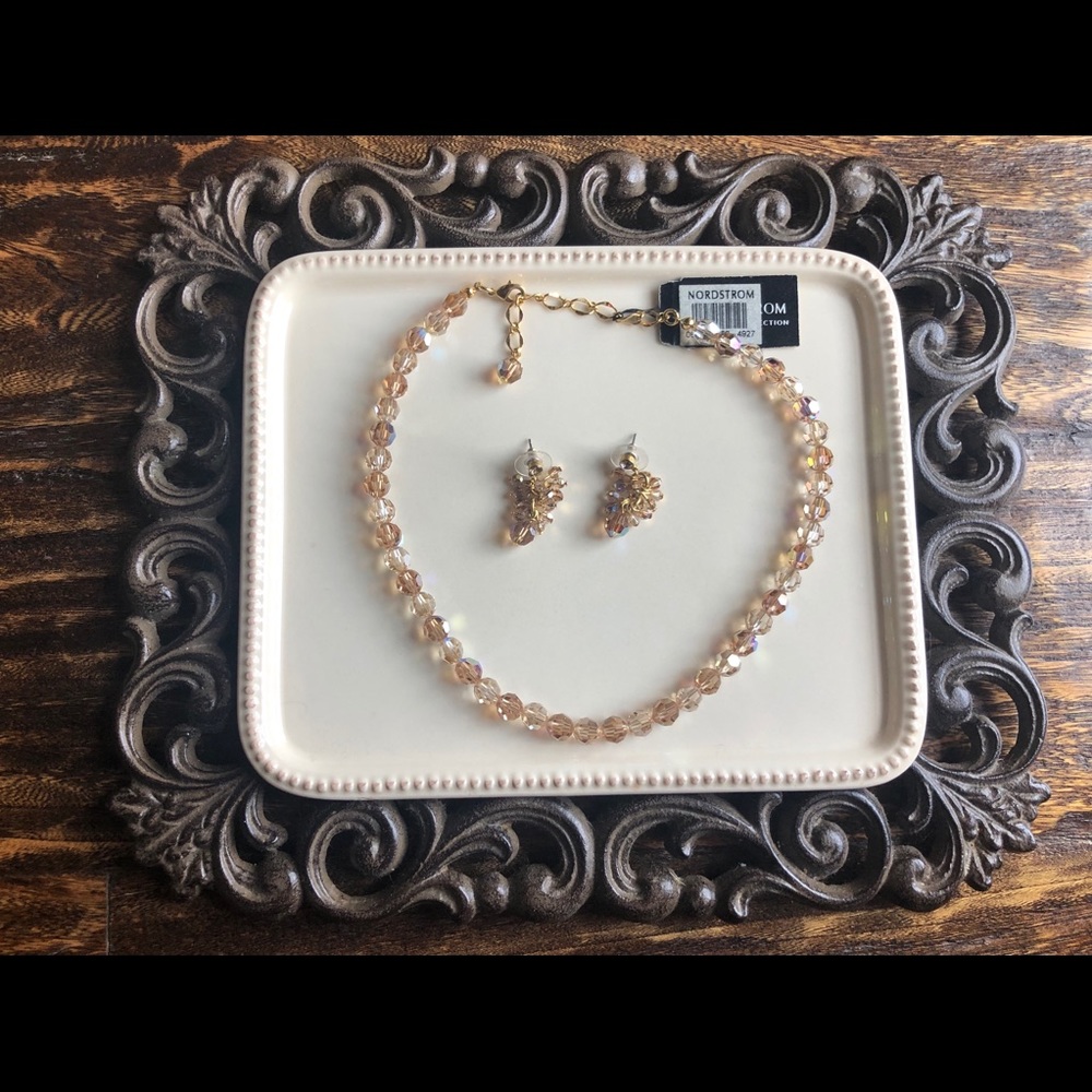 Nordstrom Crystal Necklace-16” (NWT) - Picture 3 of 4